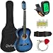 Best Choice Products 38in Beginner Acoustic Guitar Starter Kit w/Case, Strap, Tuner, Pick, Strings - Blue primary