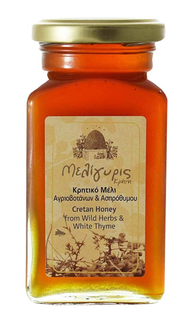 Greek Honey from Wild Herbs and White Thyme by Meligyris Pure Cretan