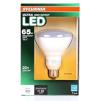 Sylvania LED 4 Bulbs Flood 7.5W 65W LED 5000K Daylight BR30 Germicidal Dimmable