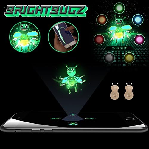Magic Lights Bright Bugz Magically Trick Finger Lamp Prop 3D HoloBeam (Yellow)