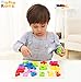 Babe Rock Wooden Number Puzzles for Toddlers 2-3 Years Old Boy Girl Learning Toys 23 Pieces