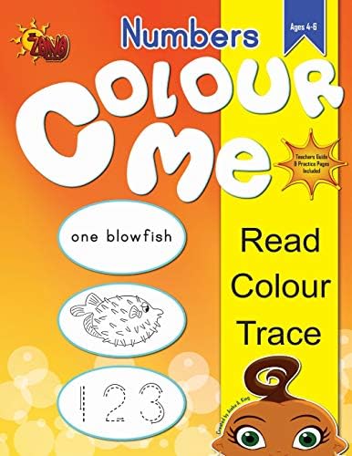 Colour Me - Numbers (The Zana Series) (Volume 2) Paperback – Large Print, February 5, 2015