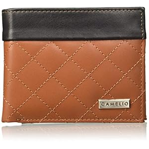 Camelio Black & Tan Leather Men’s Wallet (CAM-BL-052)
