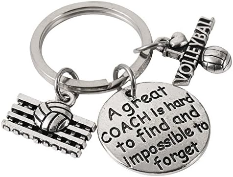 Coach Appreciation Gift Sport Coach Keychain for Men and Women - A Great Coach is Hard to Find and Impossible to Forget