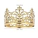 BESTONZON Tiara Crown/Gold Cake Crown Topper Crown Hair Ornaments Wedding Supplies Accessories (1PC)