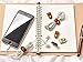 FIBOUND 10pcs Earphone Winder Leather Cable Straps,Cable Ties Leather Cord Organizer,USB Cable Clips,Earphone Winder with Leather Handmade