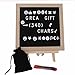 Letter Board with 340 ¾ Inch Characters Vintage Felt Letter Boards Oak Frame with Scissors and Black Bag 10