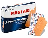 PhysiciansCare by First Aid Only First Aid Plastic Bandages, Box of 100, 1" x 3"