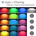 econoLed 10W RGB LED Flood Lights,Outdoor Color Changing Floodlight with Remote Control IP65 Waterproof LED Floodlight 16 Colors 4 Modes Dimmable Wall Washer Light Stage Lighting with US 3-Plug