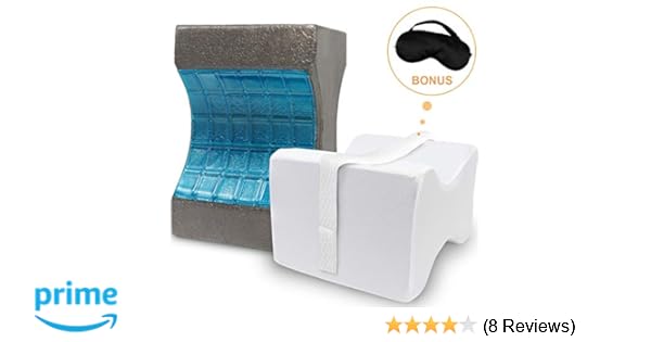 Amazon Com Jolitac Memory Foam Knee Pillow With Cooling Gel