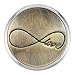 Ginger Snaps BRASS INFINITY LOVE SN01-17 Interchangeable Jewelry Snap Accessory