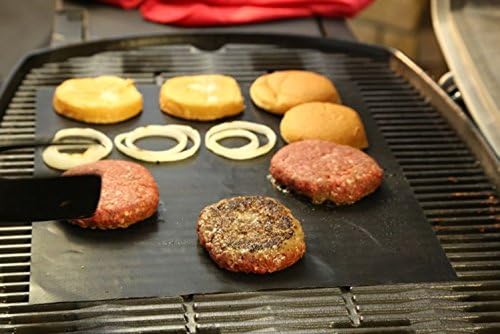 Hyfive Non Stick BBQ Grill Mat Pack of 2 Barbecue Baking Mats for Charcoal Gas or Electric Grill, Heat Resistant - Image 5