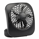 O2COOL 5-Inch Portable Fan, Black (Misc.)