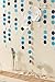 Ling's moment 4 x Circle Paper Garland Paper Navy Blue & White Dot Paper Banner Decorations Wedding Bridal Showers Birthday Party Baby Shower Event & Party Supplies