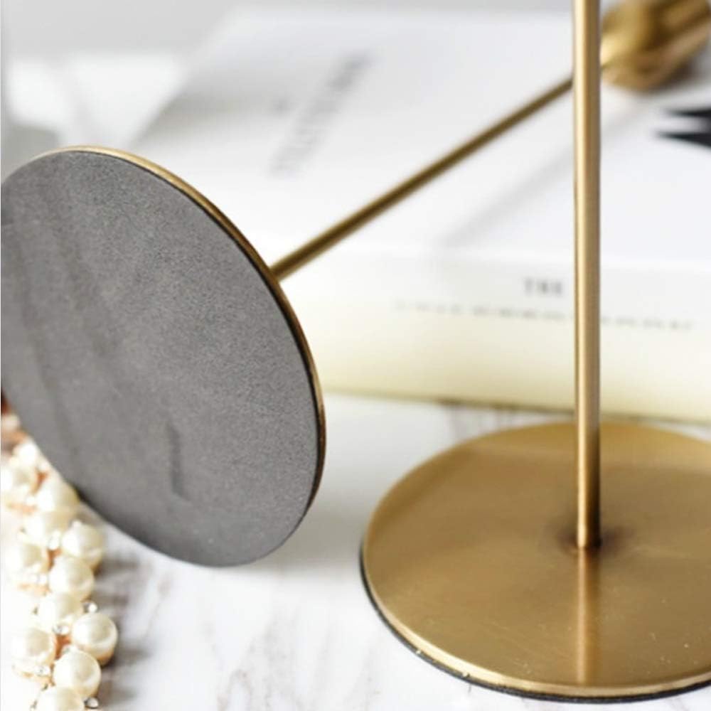 Nuptio Taper Candle Holders for Table for Tapered Candles, Skinny Candlesticks Long Candlesticks Candle Holders Set of 3 for Wedding, Dinning, Party (Golden Brass, 3 Pcs): Kitchen & Dining