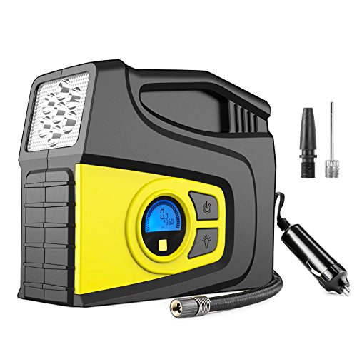 Balight Portable Air Compressor Pump 12V 120PSI - Portable Tire Infaltor with Pressure Gauge and 3 Modles Emergency Lighting for Car, SUV, Trunk, Motorcycle, Bicycle, ball,and Others Inflatable - Thumbnail 7