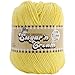 Lily Sugar 'N Cream Super Size Solid Yarn, 4oz, Gauge 4 Medium, 100% Cotton - Sunshine - Machine Wash & Dry