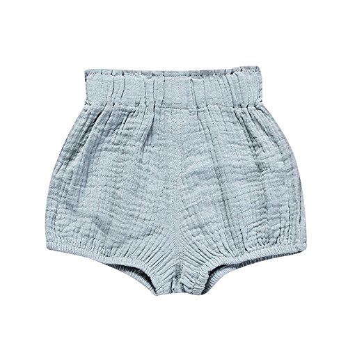 Birdfly Toddler Baby Basic Bloomers Diaper Cover Infant Boys Girls Bottom Shorts Cotton Clothes (5T, Blue)