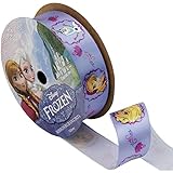 Offray Frozen Craft Ribbon, 7/8-Inch by 9-Feet, Purple