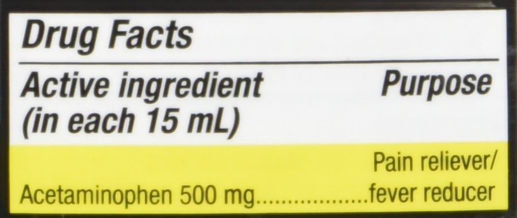 Mapap Adult Rapid Burst Cherry Extra Strength Acetaminophen Liquid 8 Ounces (Pack of 2): Health & Personal Care