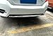 ABS Chrome Rear Tail Bumper Skid Bottom Cover Strip Trim 1 Piece For Honda Civic 10th Gen 4dr Sedan 2016-2018