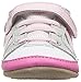 Robeez Girls' Low Top Sneaker-Mini Shoez Crib Shoe, Tori Tenny White/Pink, 9-12 Months M US Infant