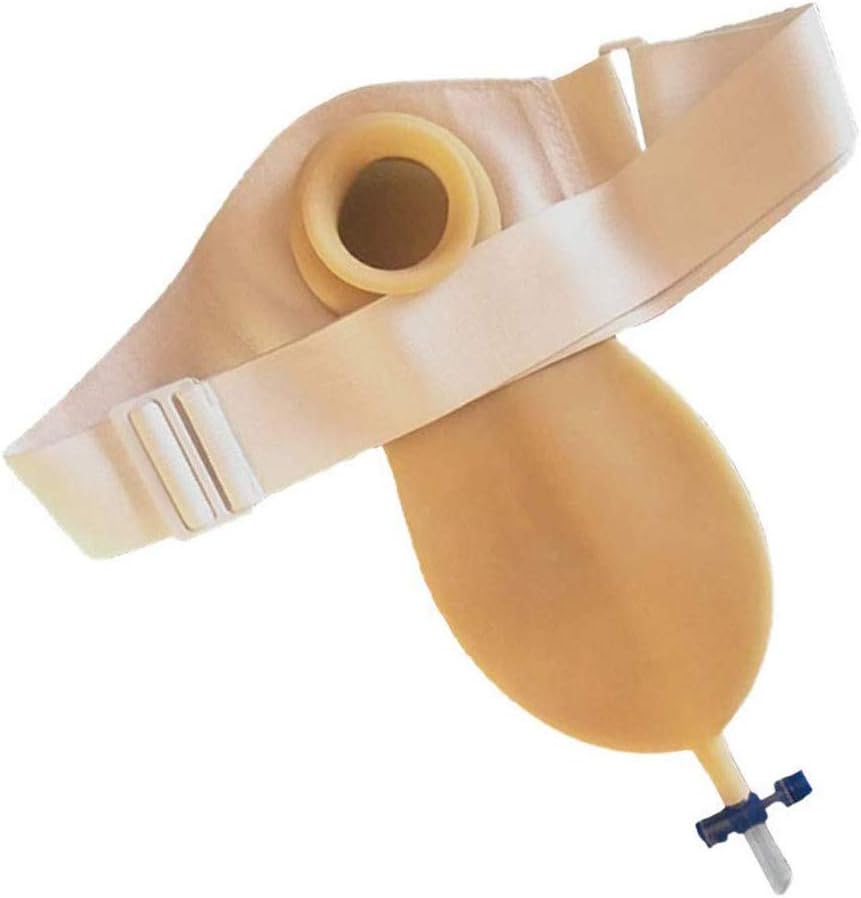 Belt Type Urinary Ostomy Pocket, Single Side Use for Colostomy Care Bladder No Need to Paste, Double Side Daily Use with Closure for Colostomy Care