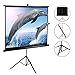 100 inch Projector Screen Stand Tripod, GBTIGER Full HD 4:3 Pull Up Portable Indoor and Outdoor PVC Movie Screen with Wrinkle-Free Design 160° Viewing Angle