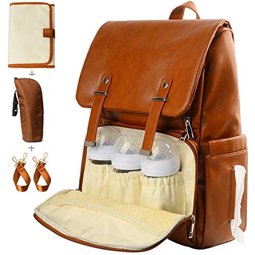 nappy backpack leather