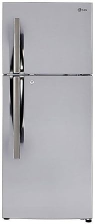LG 284 L 3 Star Frost Free Double Door Refrigerator(GL-I302RPZY, Shiny Steel, Inverter Compressor)