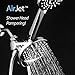 AirJet-600 Hybrid 3-in-1 High Pressure Luxury Rainfall Shower Combo with High-Velocity Flow Accelerator(TM) for More Power with Less Water! Height-Extend Design / Low-Reach Push-Button Flow Control