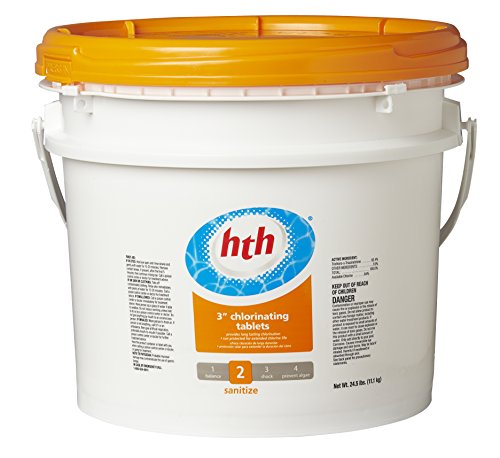 HTH 41228 3-Inch Chlorinating Tablets, 24-1/2-Pound