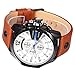 dzcyang CURREN Original Men's Sports Waterproof Calendar Leather Strap Wrist Watch Good Quality 8176 Black Brown