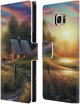Official Chuck Black The Evening Routine Cabin Leather Book Wallet Case Cover For Samsung Galaxy S7 edge