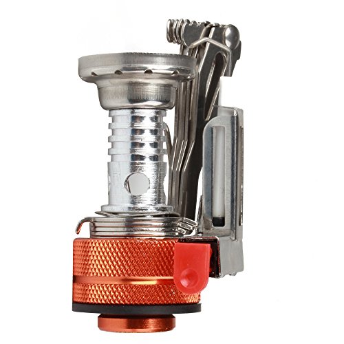 image for Flexzion Mini Camping Stove Ultralight Backpacking Propane Canister Bu