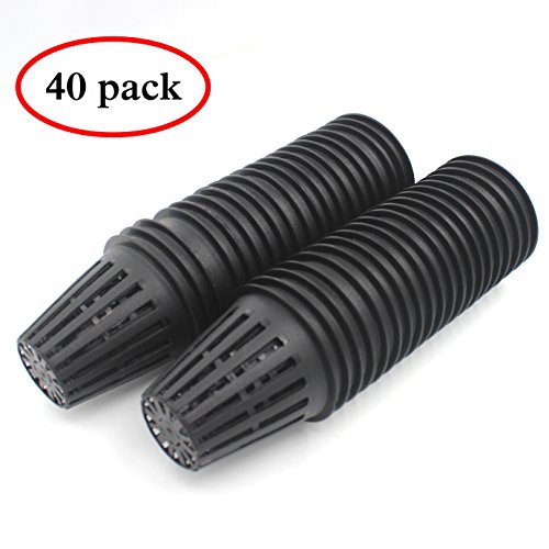 Zicome Garden Plastic Net Cups Pots, 2 Inch, Set of 40