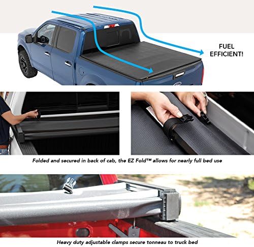Amazon Com Bestop 1611101 Ezfold Soft Tonneau Cover For 2004 2018 Ford F 150 Styleside Except Heritage Model 6 5 Ft Bed Automotive