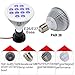 36W Blue LED Grow Light Bulb E26 E27 Par38 Plant Lamp for Greenhouse Indoor Plant Flower Veg Seeding Hydroponics Organic