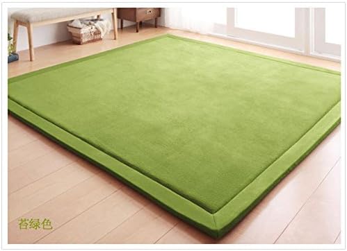 NRQU Tatami thickened plush living room floor mat carpet Creeping mats Bedroom mats-D 200x400cm(79x157inch)