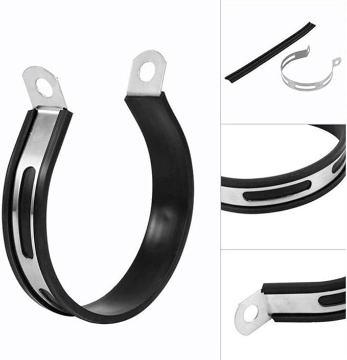 1 Pcs Universal Motorcycle Exhaust Pipe Bracket Semicircle Silencer