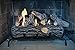 Terra Flame Gel Log Set Fireplace Insert, 24 Inch, Brown