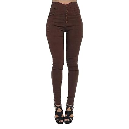 Ansenesna Hose Damen High Waist Stretch Skinny Elegant Freizeithosen Frauen Slim Fit Elastische Hosen