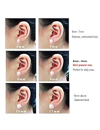 Pendientes de perlas cultivadas en agua dulce de oro de 14 K   calidad AAAA