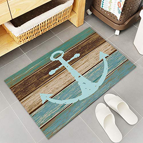 LBDecor Entrance Door Mat, Nautical Theme Low Profile Decor Doormat