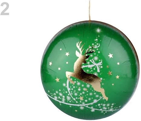 Amazon Com 1pc Pastel Green Reindeer Christmas Gift Ball O8cm