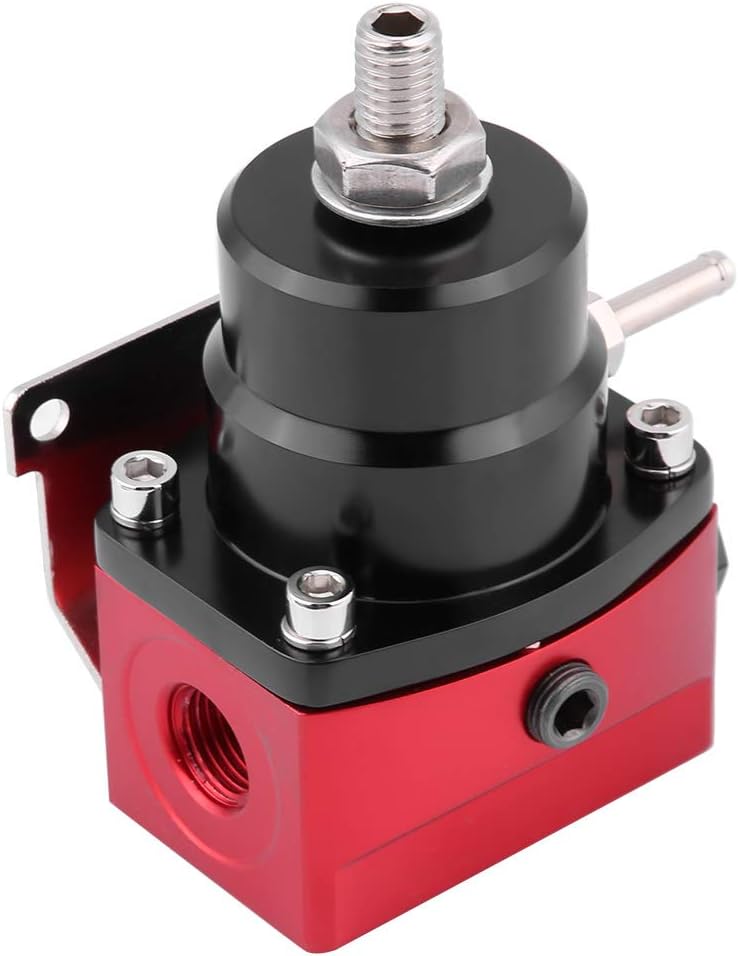 KIMISS Universal Adjustable Fuel Pressure Regulator Kit Oil 0-100psi ...