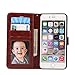 iPhone 6S Plus Case Next-shine [Layered Dandy] [Brown] - [Card Slot] [Flip] [Slim Fit] [Wallet] - For Apple iPhone 6 Plus and iPhone 6S Plus 5.5