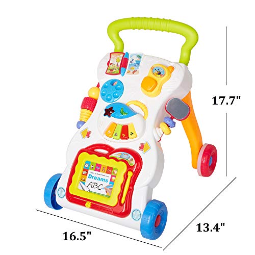 image for Dporticus 3-in-1 Early Development Toy Baby Sit to Stand Interactive L