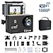 Action Camera HD 1080P Underwater Sports Camera Waterproof Camera Full Camcorder with 2 x 1050mAh Batteries and Outdoor Accessories Kits for Bike, Helmet, Motorcycle, Drone, Kids, for Extreme Sport