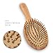 Hair Brush With Natural Bamboo, Best Gentle Detangling Brush for All Hair Types for Men and Women by Marbeian